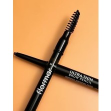 Defne Store Ultra Thin Fırça Başlıklı & Asansörlü Ucu Ince Kaş Kalemi 004 Brown