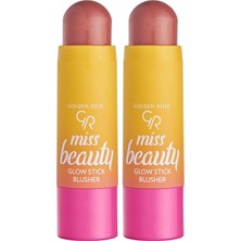 Defne Store Beauty Glow Stick Blusher No: 02 Dusty Rose - Gül Kurusu Tonlarda Stik Allık (2 Paketi)