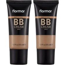 Defne Store Yağlı & Karma Ciltlere Özel Parlama Önlemeye Yardımcı SPF25 Mat Bitişli Bb Krem (2 Paketi)