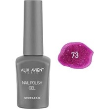 Defne Store Işıltılı Fuşya Pembe Kalıcı Oje 73-Yoğun Renk Veren Jel Oje 12 Ml-Nail Uv Gel Polish 73