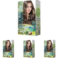 Defne Store Natural Beauty Amonyaksız Set Saç Boyası 8.0 Açık Kumral (4 Paketi)