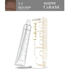 Defne Store Professional Tüp Saç Boyası Boya 60 ml 7.7 Işıltılı Kahve