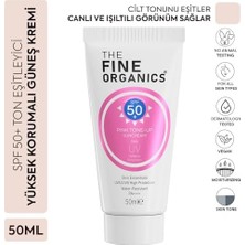 Defne Store Spf 50+ Ton Eşitleyici Yüksek Korumalı Pembe Güneş Kremi, 50ML (3 Paketi)