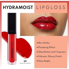 Defne Store Cosmetics Hydramoist Lipgloss 09 Heartbreaker Nemlendirici Dudak Parlatıcısı, Kırmızı
