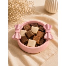 Gizem Design Products Fiyonk Kase - Şekerlik - Çikolatalık Pembe