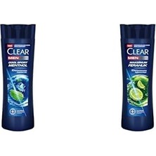 Defne Store Kepeğe Karşı Etkili Şampuan Sport Menthol 350 ml ve Clear Men Kepeğe Karşı Etkili Şampuan Maksimum Ferahlık 350 ml