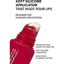 Defne Store Nemlendirici Parlatıcı 3in1 Lip Balm, Dudak Bakım, Strawberry Sorbet Kırmızı, Hyaluronik Asit Seramid