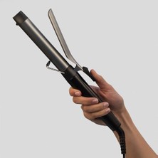 Defne Store Saç Maşası Pro Soft Curl , Yumuşak, Doğal Bukleler Için 25 Mm, 4 Kat Koruma, Antistatik Seramik Turmalin Kaplama, Dijital Ekran, 10 Sıcaklık Ayarı, Gümüş / Gri CI6525