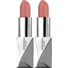 Defne Store Alix Avien Uzun Süre Kalıcı Nemlendirici Pürüzsüz Etkili Yarı Mat Ruj Satin Lipstick 802 Satin Peach (2 Paketi)