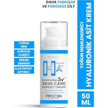 Defne Store Procsın Yoğun Nemlendirici Hyaluronic Krem, Derinlemesine Nemlendirme & Cilt Bariyeri Güçlendirme, Canlandırıcı & Besleyici Günlük Bakım, 50 ml