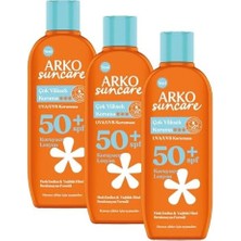 Defne Store Güneş Bakım Sütü, SPF50+, 200 Mililitre (3 Paketi)
