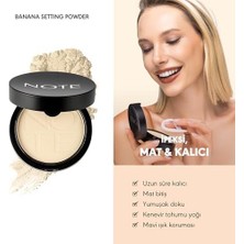 Defne Store Cosmetics Banana Setting Powder Mat Bitişli Makyaj Sabitleyici Pudra (3 Paketi)