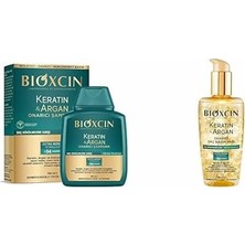 Defne Store Keratin & Argan Onarıcı Şampuan 300 ml - Yıpranmış ve Hasar Görmüş Saçlar & Keratin & Argan Onarıcı Saç Bakım Yağı 150 ml - Yıpranmış ve Hasar Görmüş Saçlar