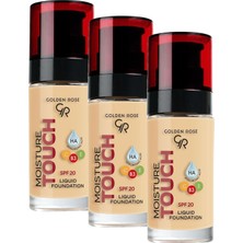 Defne Store Moisture Foundation No: 108 - Hyaluronik Asitli Nemlendirici Fondöten Spf 20-30 ml (3 Paketi)