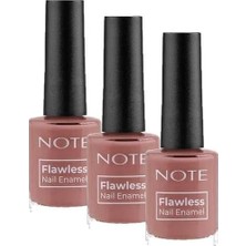 Defne Store Cosmetics Nail Flawless Oje 65 Velvet, Pembe (3 Paketi)