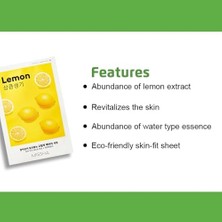 Defne Store Limon Özlü Koyu ve Mat Ciltler Için Aydınlatıcı Yaprak Maske (1AD) Airy Fit Sheet Mask Lemon
