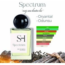 Sh Fragrances Spectrum Edp Erkek Parfüm | Oryantal-Odunsu | Nane-Kehribar | Vetiver-Biber | Vanilya, 50ML