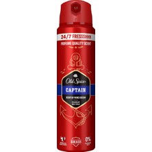 Old Spice Captain Deodorant Sprey 150 ML Ferah Okyanus Kokusu ile Erkekler İçin