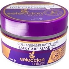 Defne Store Seleccion Naturel 250 ml Collagen & Kreatin Hair Care Mask Derinlemesine Saç Bakım Maskesi