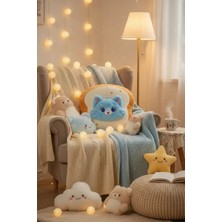 Miniso Lisanslı Tom ve Jerry Gokko Figürlü Yumuşak Dekoratif Peluş Yastık 37X34 cm