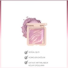 Defne Store Cosmetics Marble Baked Blusher Fırınlanmış Allık - 02 Lavender (2 Paketi)