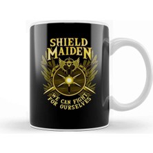 Dekado Shield Maiden We Can Fight For Ourselves Warrior Kupa Bardak Porselen
