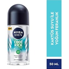 Defne Store Men Kick Fresh Roll On Deodorant 50 ml 1 Paket (1 x 50 Ml)