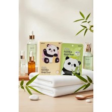 Miniso Lisanslı Sevimli Panda Serisi Doğal Bambu Özlü Nemlendirici Yüz Maskesi