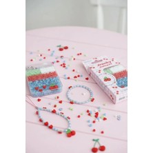 Miniso Lisanslı Meyve Serisi Kiraz Temalı Kendin Yap Boncuk Bileklik Seti