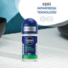 Defne Store Men Fresh Sensation Roll On Deodorant 50 Ml,72 Saat Anti-Perspirant Koruma