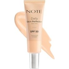 Defne Store Cosmetics Daily Skin Perfector Skin Tint 100 Spf 50 Ton Eşitleyici Doğal Bitişli Renkli Nemlendirici