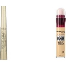 Defne Store Telescopic Maskara - Siyah + New York Anti Age Eraser Kapatıcı, 06 Neutralizer, 6.8 ml