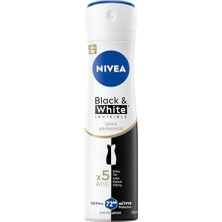 Defne Store Kadın Sprey Deodorant & Invisible Ipeksi Pürüzsüzlük, Ter ve Ter Kokusuna Karşı 72 Saat Anti-Perspirant Koruma 150 ml