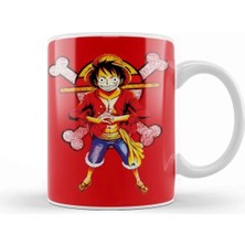 Dekado One Piece Grunge Straw Hat Kupa Bardak Porselen