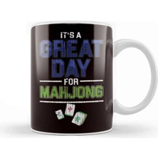 Dekado Great Day For Mahjong Player Chinese Board Game Solitaire Kupa Bardak Porselen