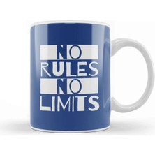 Dekado No Rules No Limits Slogan Kupa Bardak Porselen