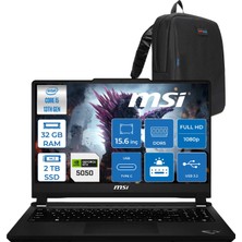 Msi Cyborg 15 Max C13WE-072XTR Intel Core I5 13420H 32GB Ddr5 2tb SSD Geforce RTX5050 100W Gddr7 8gb Freedos 15.6" IPS Fullhd (1920X1080) 144Hz Oyuncu Bilgisayarı 072TRF14 + Zetta Çanta