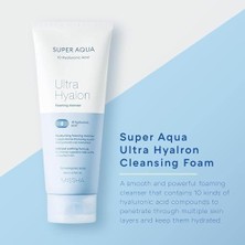 Defne Store Super Aqua Ultra Hyalon Hyalüronik Asit Içeren Cilt Temizleme Köpüğü, 200 ml