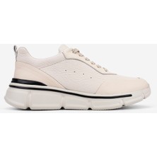 Valmenti Erkek Hakiki Deri Beyaz Sneakers & Spor Ayakkabı 381 23341 Erk Ayk Y26 Kırık Beyaz