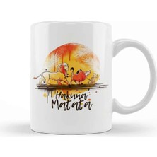 Dekado Hakuna Matata No Worries Watercolor Kupa Bardak Porselen