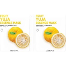 Defne Store Yuja Meyvesi Içeren Nemlendirici Kağıt Maske Fruit Yuja Mask (2 Paketi)