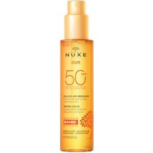 Defne Store Nuxe Sun Bronzlaştırıcı Yüz ve Vücut Yağı SPF50 150 ml