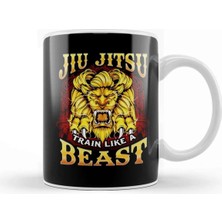 Dekado Jiu Jitsu Train Like A Beast Brazilian Bjj Mma Kupa Bardak Porselen