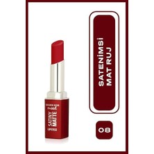 Defne Store Satiny Lipstick No:08 Candy Red - Mat Ruj