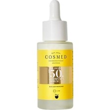 Defne Store Cosmed Güneş Koruyucu SPF50 Sun Serum - Makyaj Altı - SPF50+ Glowy Sun Serum - 50 ml