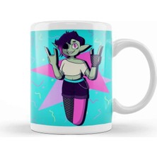 Dekado Alt Zombie Girl Background Kupa Bardak Porselen