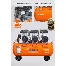 100 Lt Hava Kompresörü Sessiz ve Yağsız 100LT SH1100X3