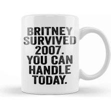 Dekado Britney Survived 2007 Art Meme Dank Funny Kupa Bardak Porselen