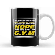 Dekado Hope Is Spelled Gym Kupa Bardak Porselen