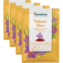 Defne Store Aydınlatıcı Kağıt Maske, Safran, C Vitamini, Hyaluronic ACID,%100 Pamuk, Geri Dönüştürülebilir, Tüm Ciltler, 30 gr (4 Paketi)